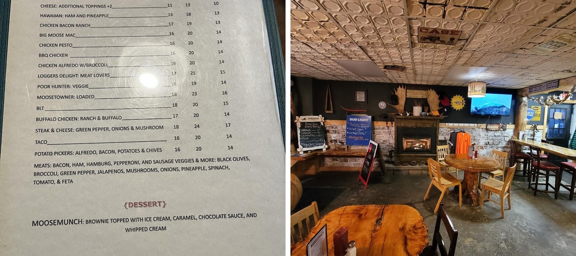 Mooseshack Menu