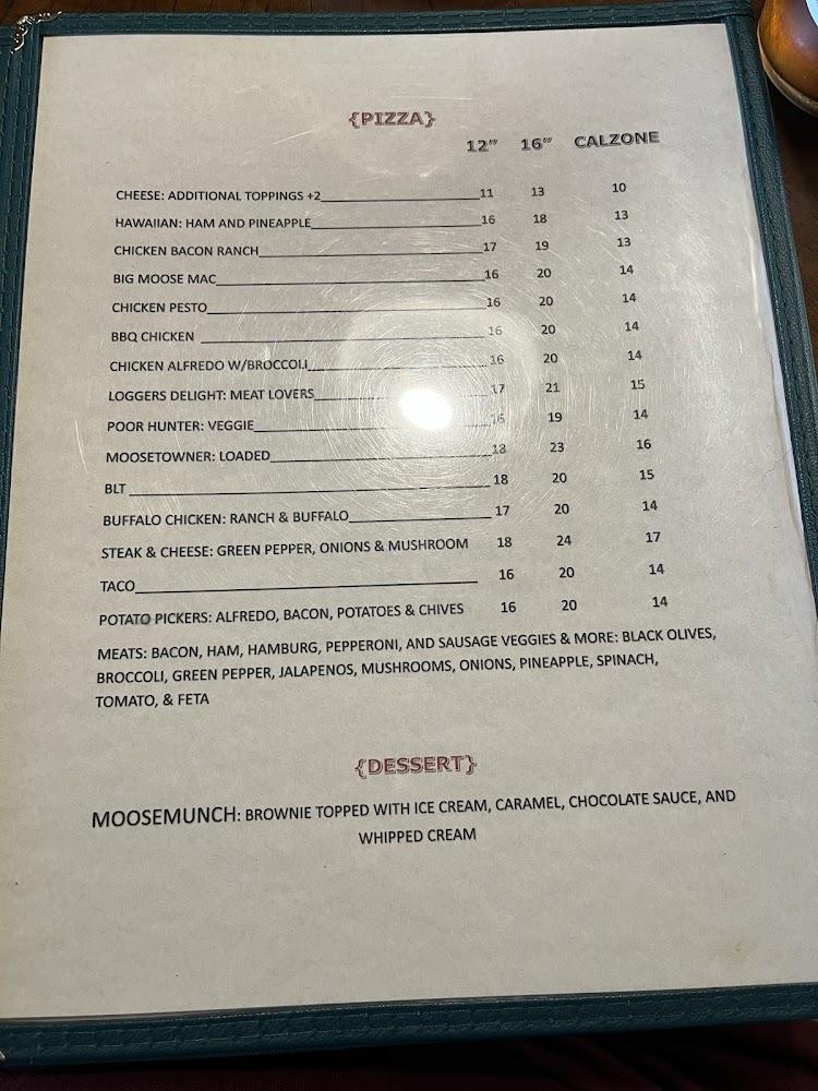 Mooseshack Menu image 2